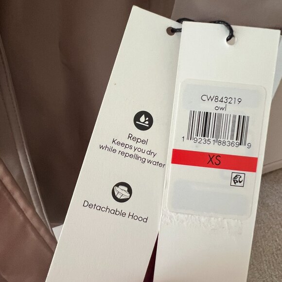 Calvin Klein Women’s‎ Grey Double Breasted Belted Trench Coat w Detachable Hood - Picture 5 of 6